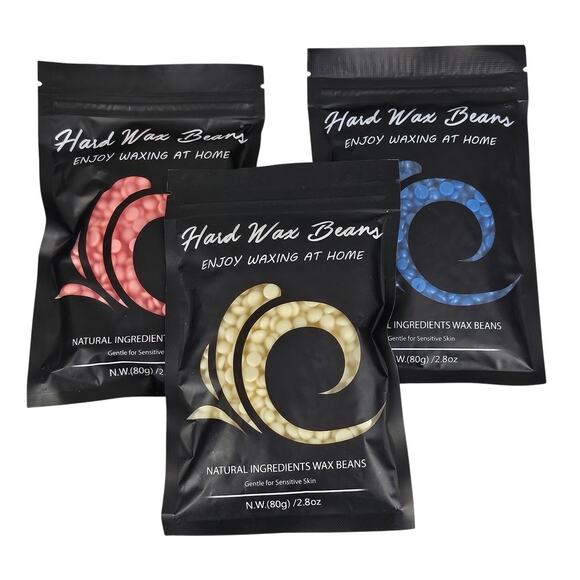 HARD WAX BEADS UNISEX MULTICOLOR NATURAL FORMULA 3 PACK SET SEALED - Picture 1 of 2